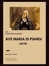 Ave Maria Di Piangi SATB choral sheet music cover